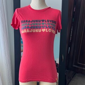 Harajuku Lovers Red Heart Tee - Small
